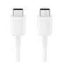 Samsung Cable USB tipo C a tipo C EP-DA705 Blanco 1m